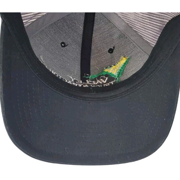 Trucker Hat Cap Mesh Snapback Valley Truck & Tractor Co Black Logo Ag Fishing - Picture 12 of 14